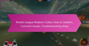 Read more about the article Rocket League Redeem Codes: How to redeem, Common issues, Troubleshooting steps