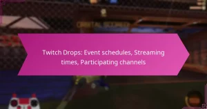 Read more about the article Twitch Drops: Event schedules, Streaming times, Participating channels